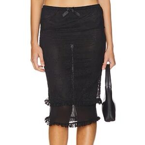 NEW Revolve Majorelle Lace Midi Skirt